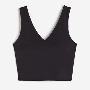 H&M Softmove Medium Support Sports Bra Top Black Size Medium